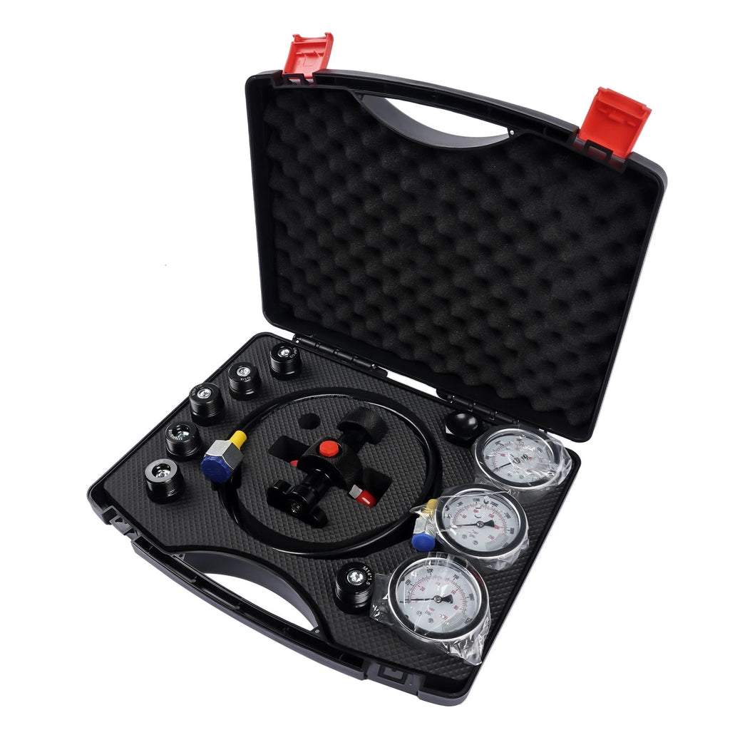 Hydraulic Pressure Test Kit with 3 Gauges for Various Models