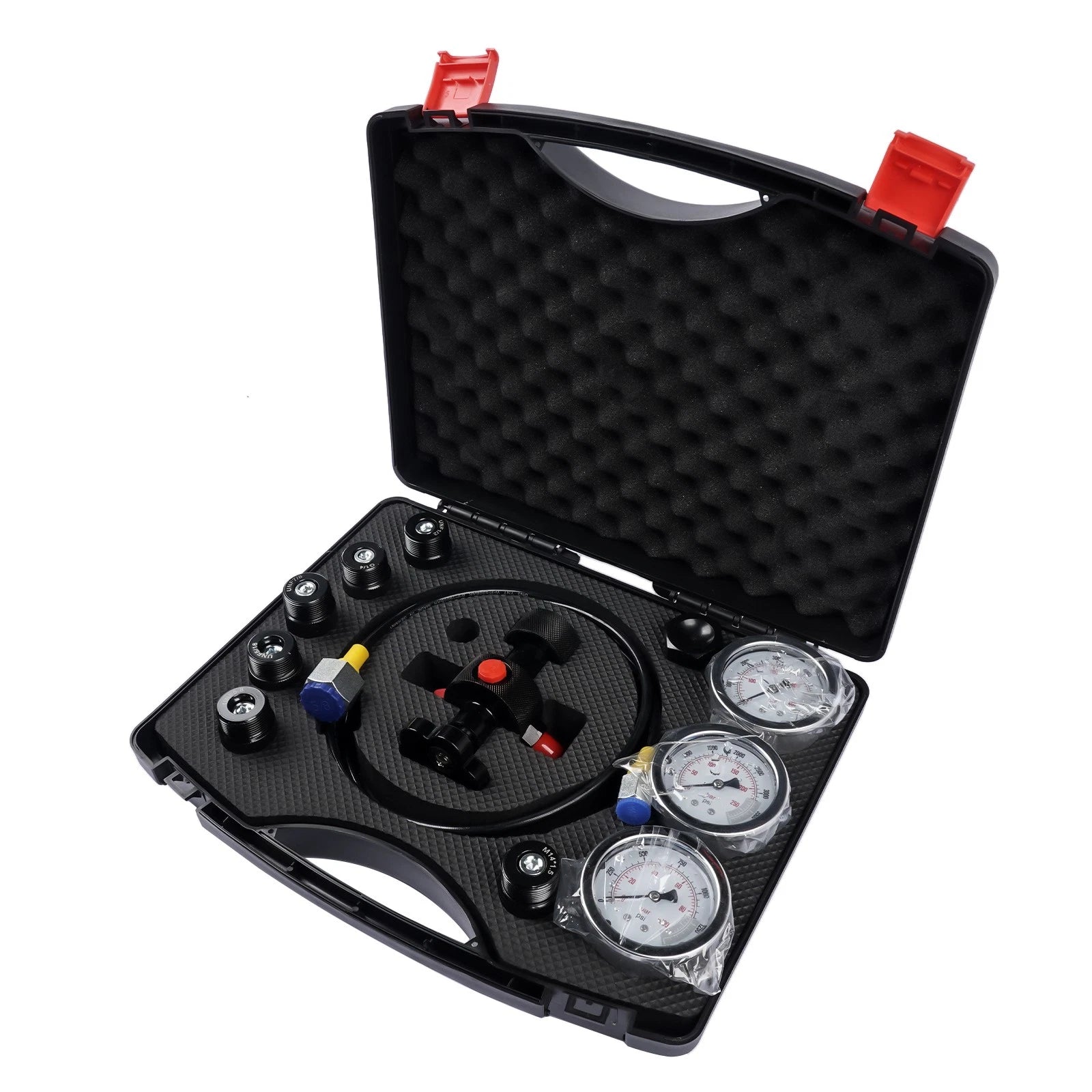 Hydraulic Pressure Test Kit with 3 Gauges for Various Models