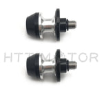 2X CNC Swingarm Spools Sliders for Universal Motorcycle 6MM Black