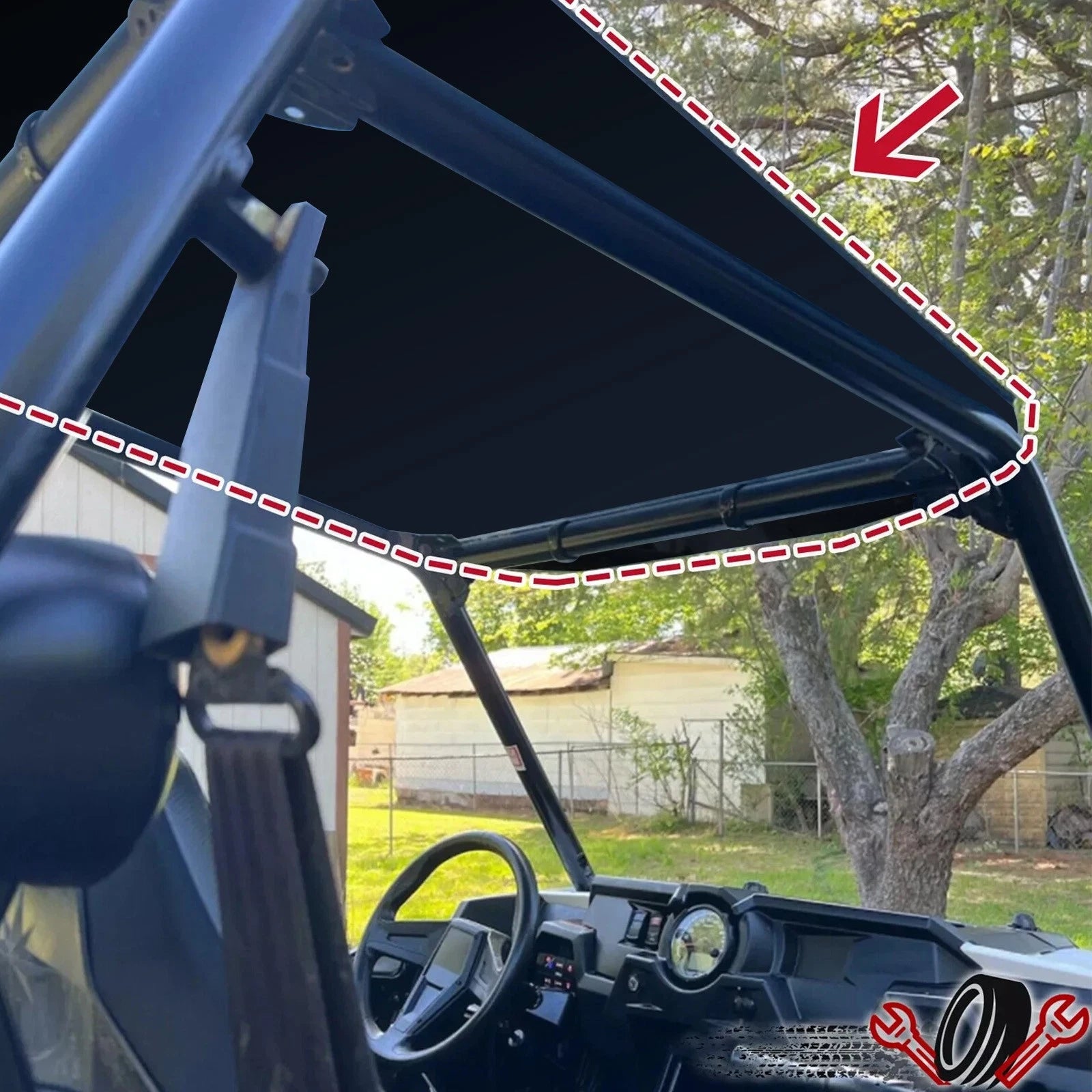 Hard Roof for Polaris RZR S 900, RZR XP 1000 Turbo (2014–2020)
