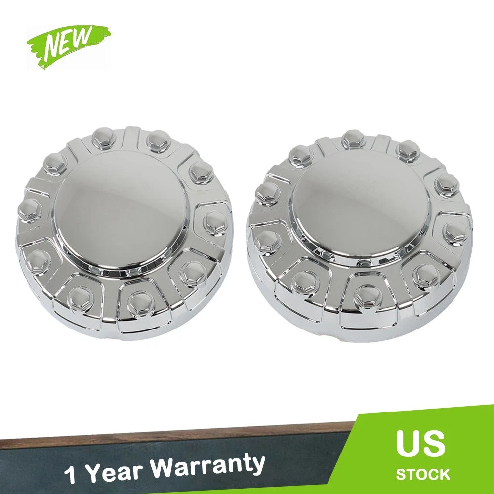 Set of 2 Front Wheel Center Caps Chrome for Dodge Ram 4500 5500 (2019–2021)