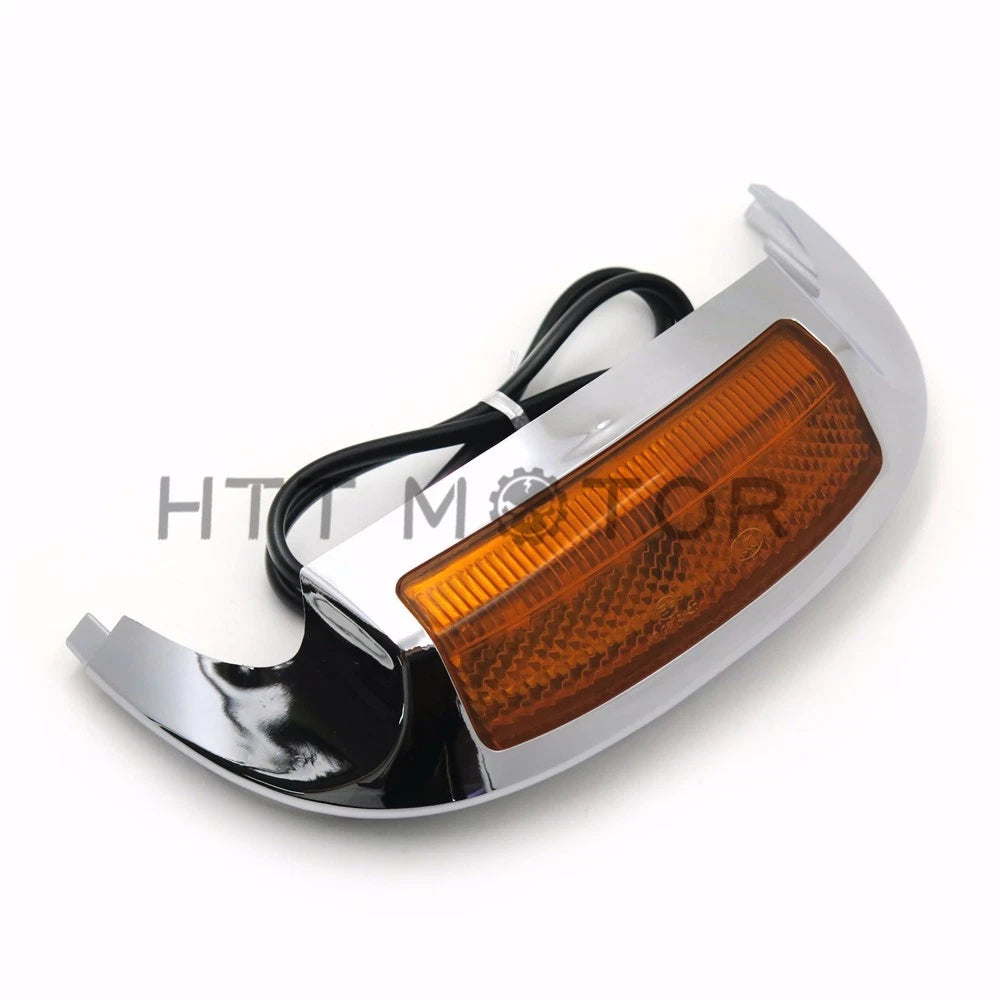 Front LED Fender Tip Light Orange Lens for Harley Road King FLHR (2014–2017)