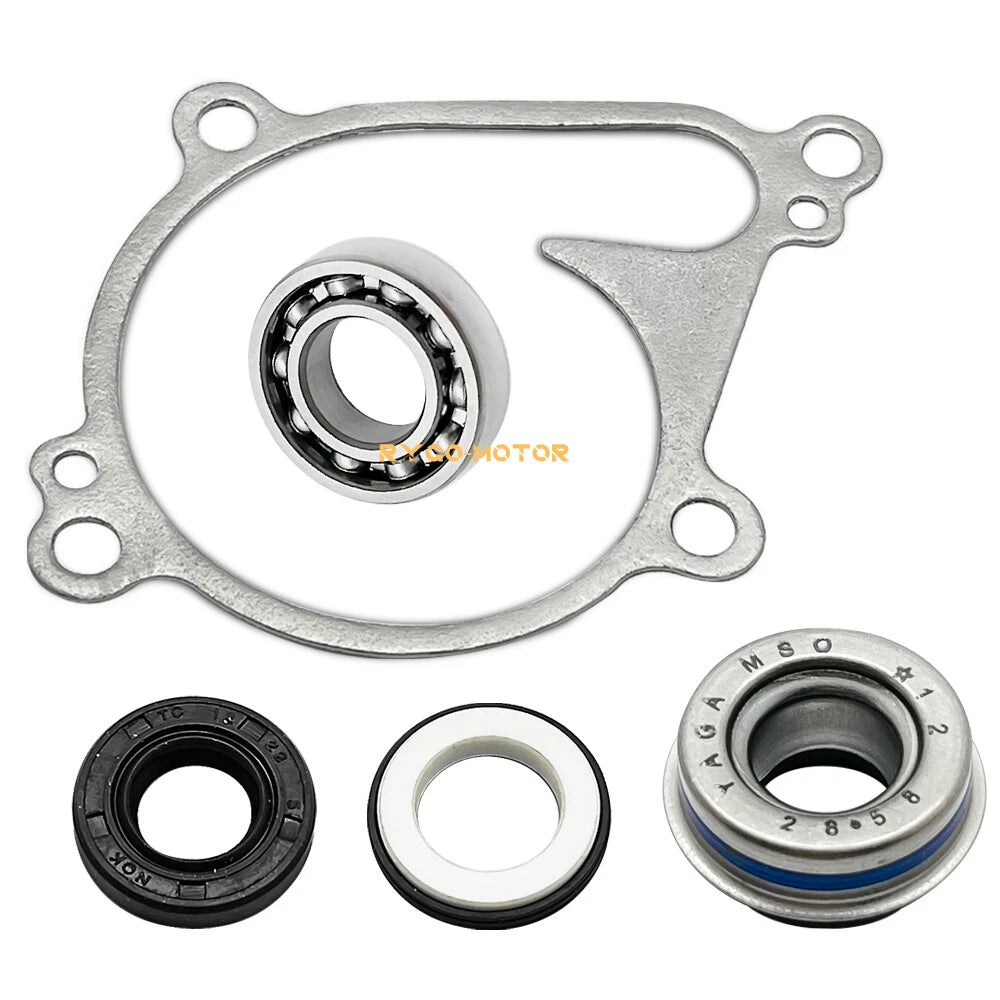 Water Pump Seal Bearing Repair Kit with Gasket for Kawasaki KFX700 (2004–2009)