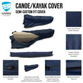 Canoe Kayak All Weather Boat Storage Cover for EliteShield (Fits up to 18')