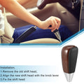 Gear Shift Knob for Toyota Land Cruiser (Plastic, Red Wood Pattern)
