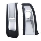 Set of 2 Fog Light Bezels for Ford Flex (2013–2017) Black Plastic