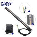 48LED Light Strip for Motorcycle (DC 12V) - Red Tail Turn Signal