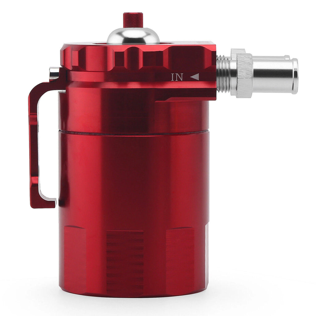 Oil Catch Can Kit for Universal Vehicles - Baffled Aluminum Reservoir