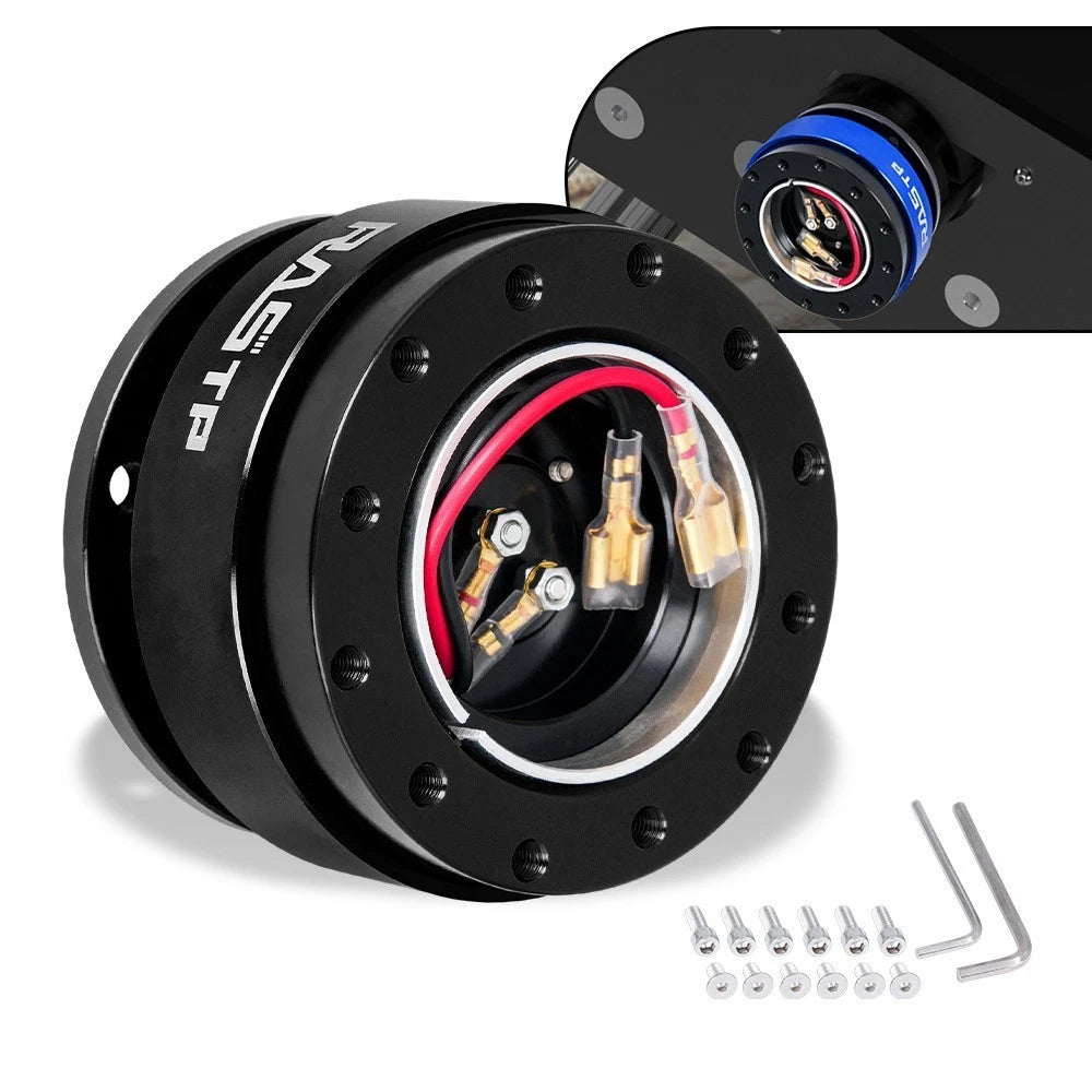 Steering Wheel Quick Release Hub Adapter Snap Off Kit 6 Bolt Universal