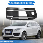 Fog Light Grill for Audi Q7 (2007–2015) No. 4M0807682T Black Silver Tone
