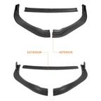 Matte Black Sport-Style Front Bumper Body Kit Spoiler Lip for ES300H/ES350 (2016–2018)