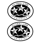 2X Ultra Low Emission Outboard Graphic Sticker Decal for California DOT