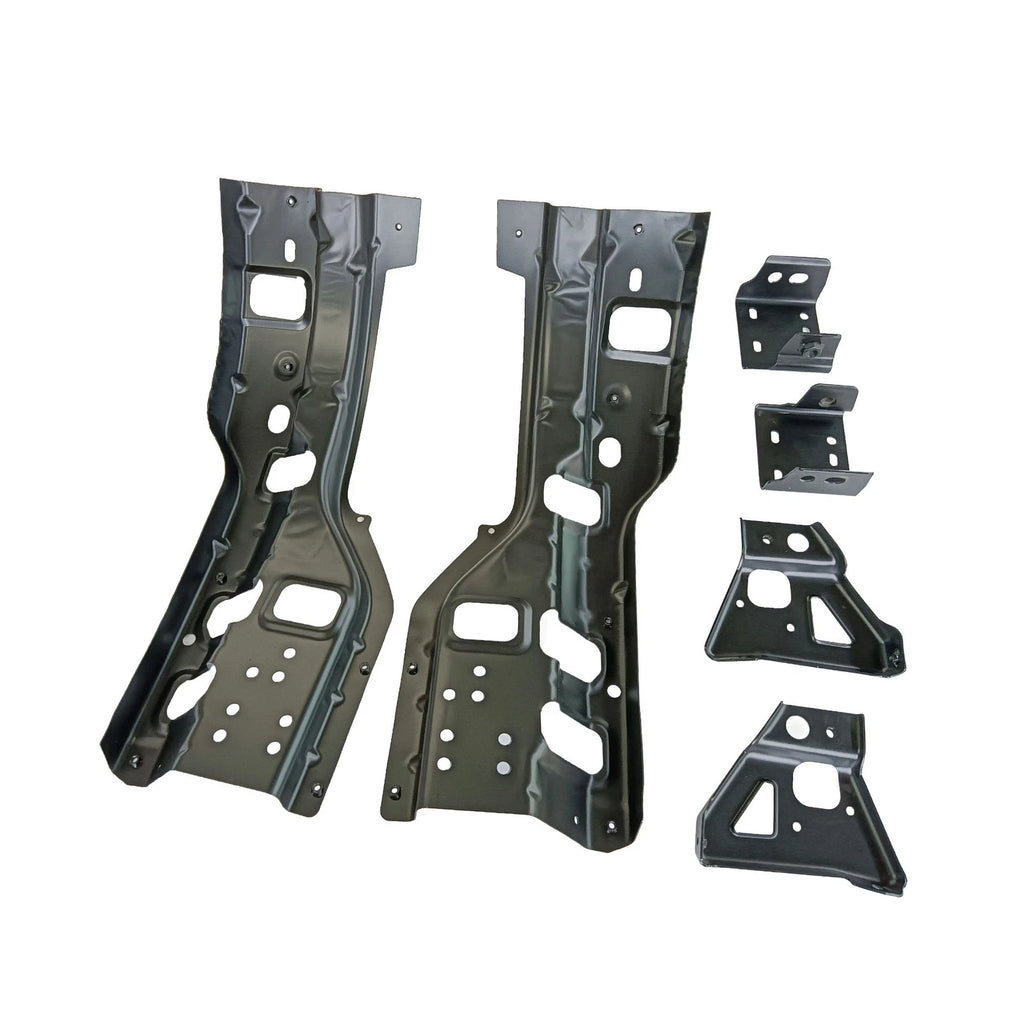 Set of 6 Front Bumper Brackets for Chevy Silverado 2500HD 3500HD (2011-2014)