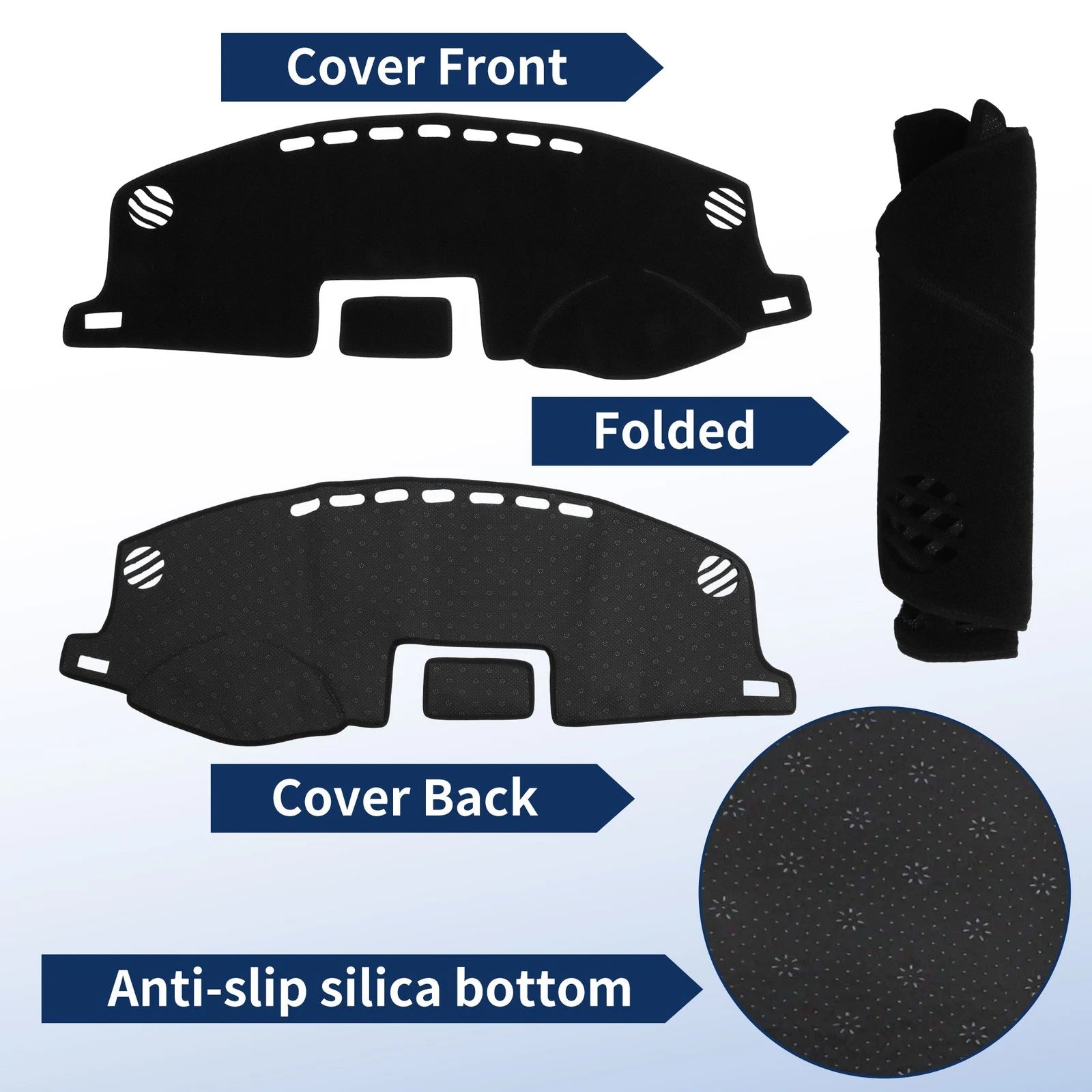Dash Cover for Lexus CT 200H (2011–2019) Polyester Black
