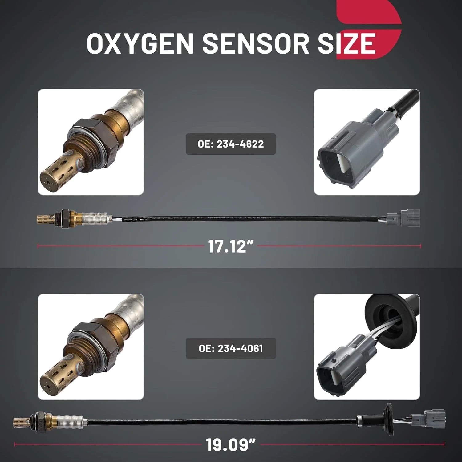 Set of 2 Oxygen O2 Sensors for Toyota Camry 2004–2006 2.4L