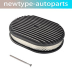 12" Oval Polished Aluminum Air Cleaner for Chevy Ford Mopar (Fits )