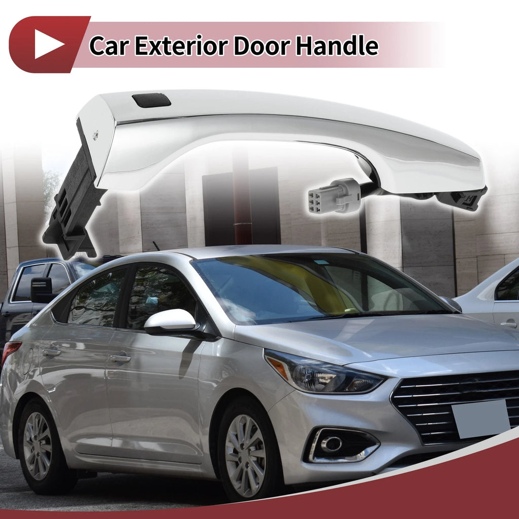 Car Door Handle Grip for Hyundai Elantra (2011–2016) No. 82651F2210 Silver Tone
