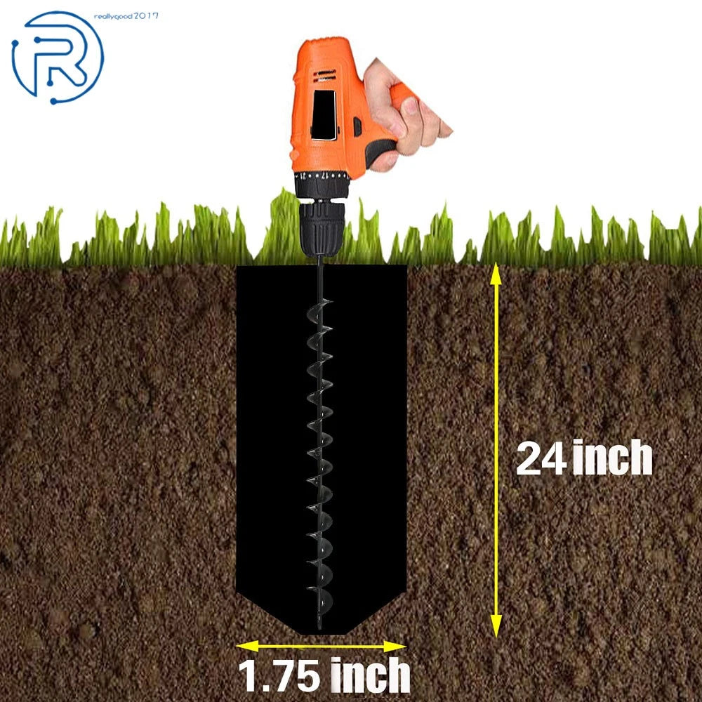 1.75" Auger Drill Bit for Rapid Planter Bulb Plant (Fits Various Models)