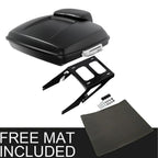 Matt Black Razor Trunk Pad Rack for Harley Sport Glide (2018–2023)