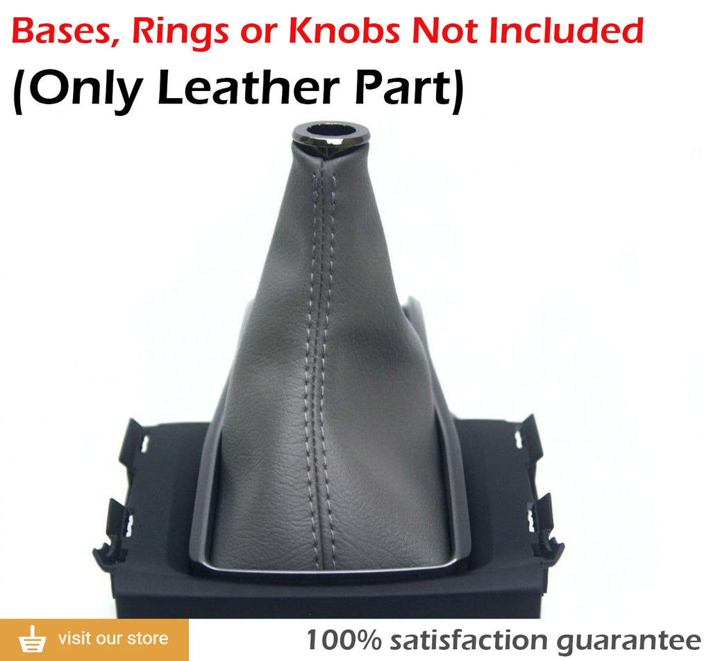 Manual Shift Boot Cover for Honda Civic (2016–2020) Gray PVC Leather