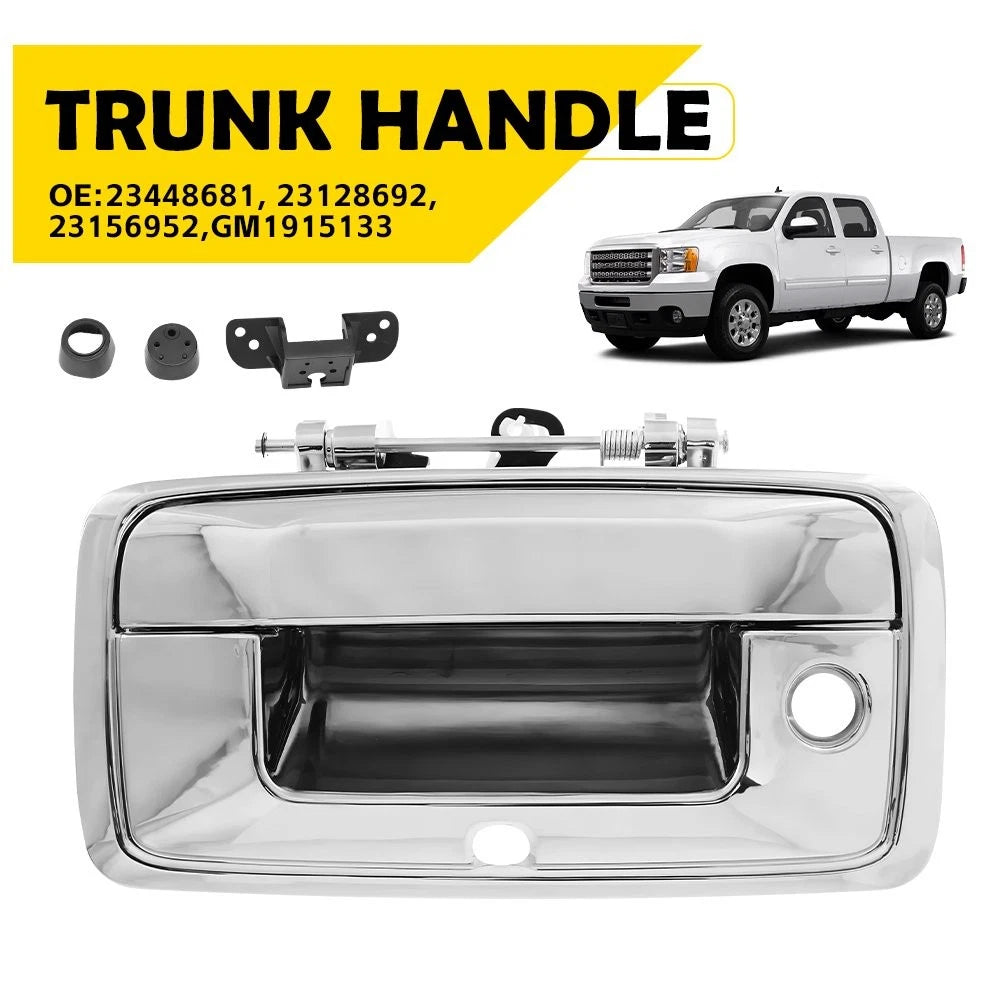 Tailgate Handle for Chevrolet Silverado 1500 (2014–2015) with Camera Hole Chrome