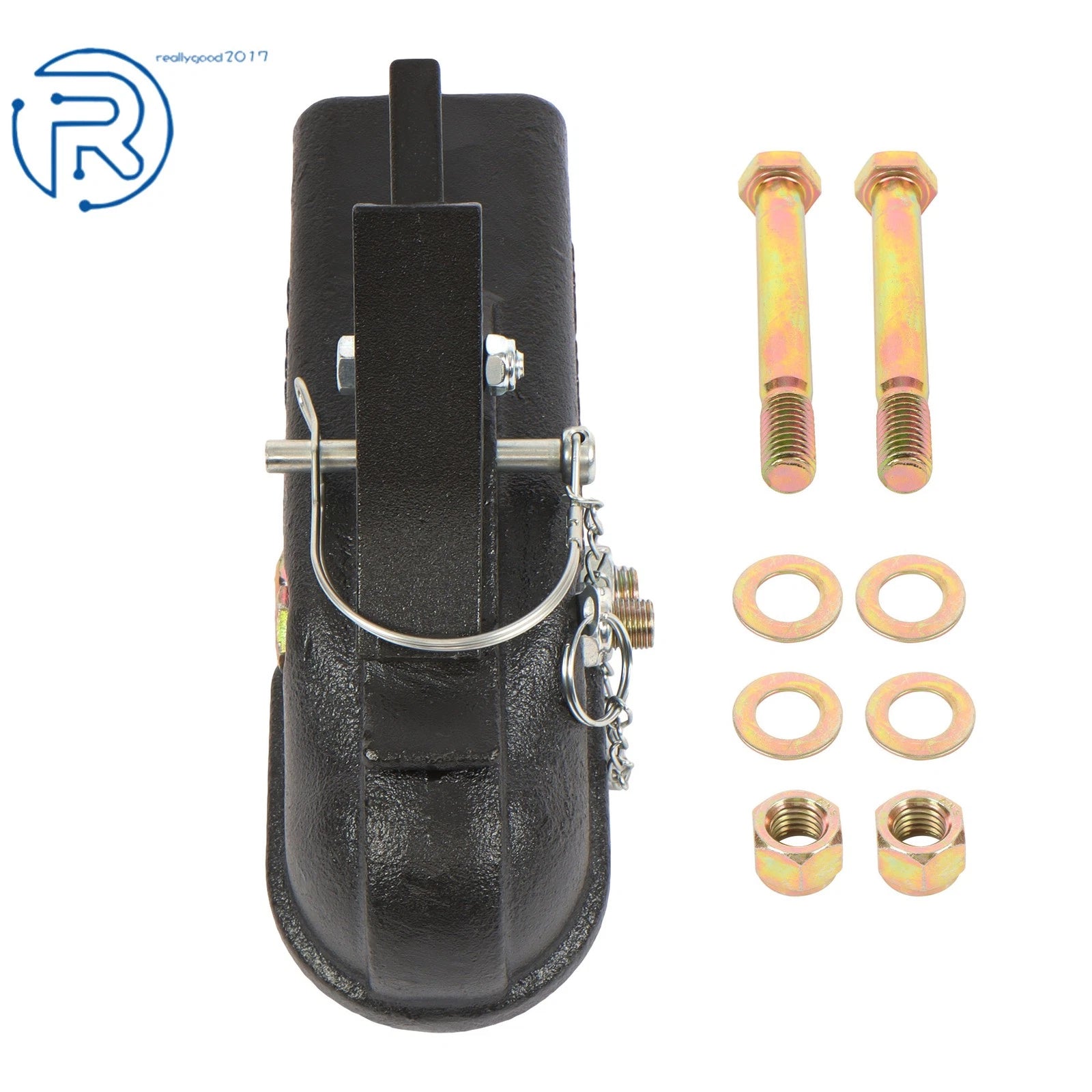 Heavy Duty Adjustable Trailer Coupler for 2-5/16 Inch Ball (Fits Most Trailers)