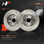 Front Disc Brake Rotors & Ceramic Pads for Subaru Forester (2019-2022)