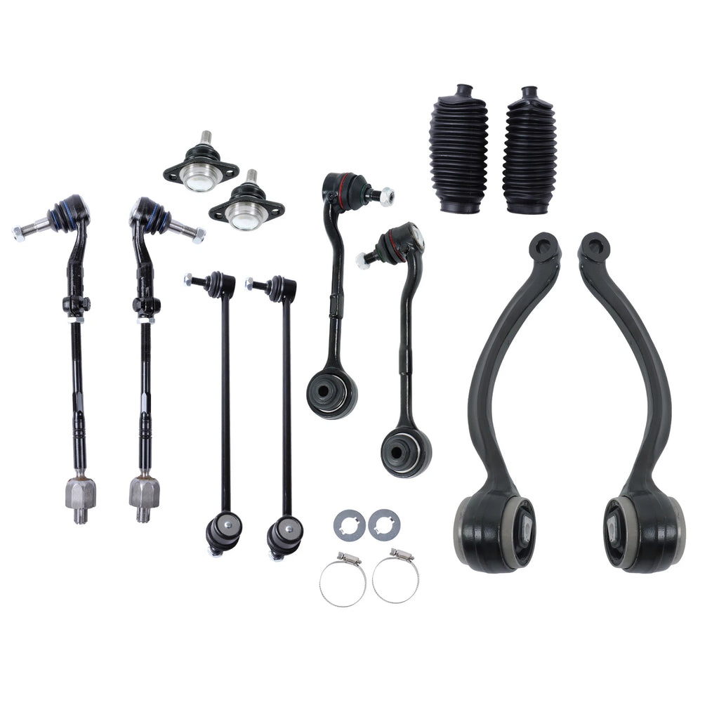 Set of 12 Control Arms Ball Joints Tie Rods for BMW 328xi 335i (2007–2013)