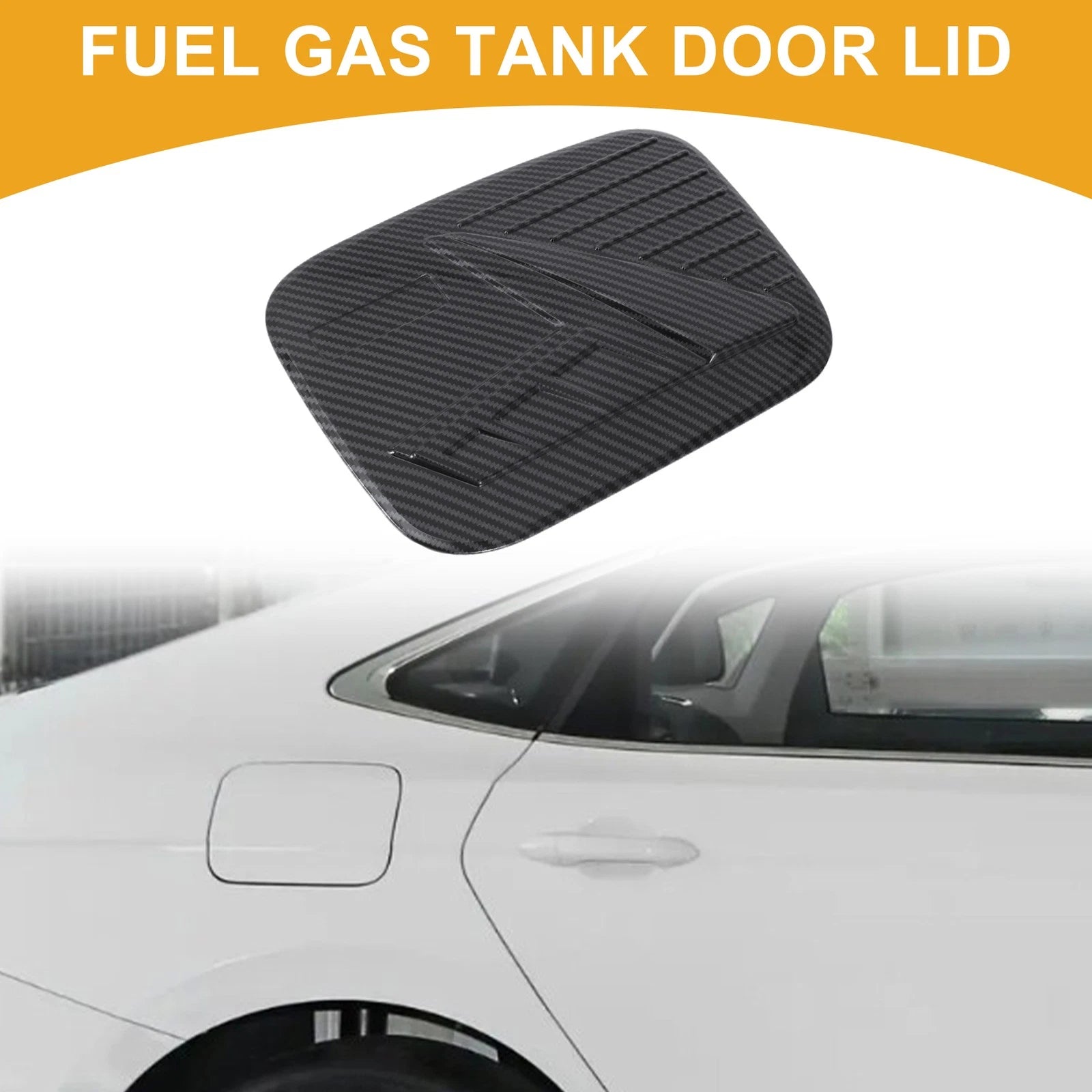 Fuel Tank Door Cap for Honda CR-V (2023–2025) Carbon Fiber Black