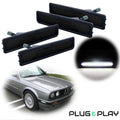 2 Pair Smoke Bumper Side Marker Lights for BMW E30 3 Series (1984–1991)