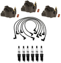 Ignition Wires 3 Coils 6 Spark Plugs Kit ACDelco for Chevy Pontiac V6