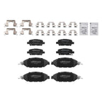 Set of 4 Front & Rear Brake Pads Kit for Infiniti QX60 (2014–2020), JX35 (2013) D1415