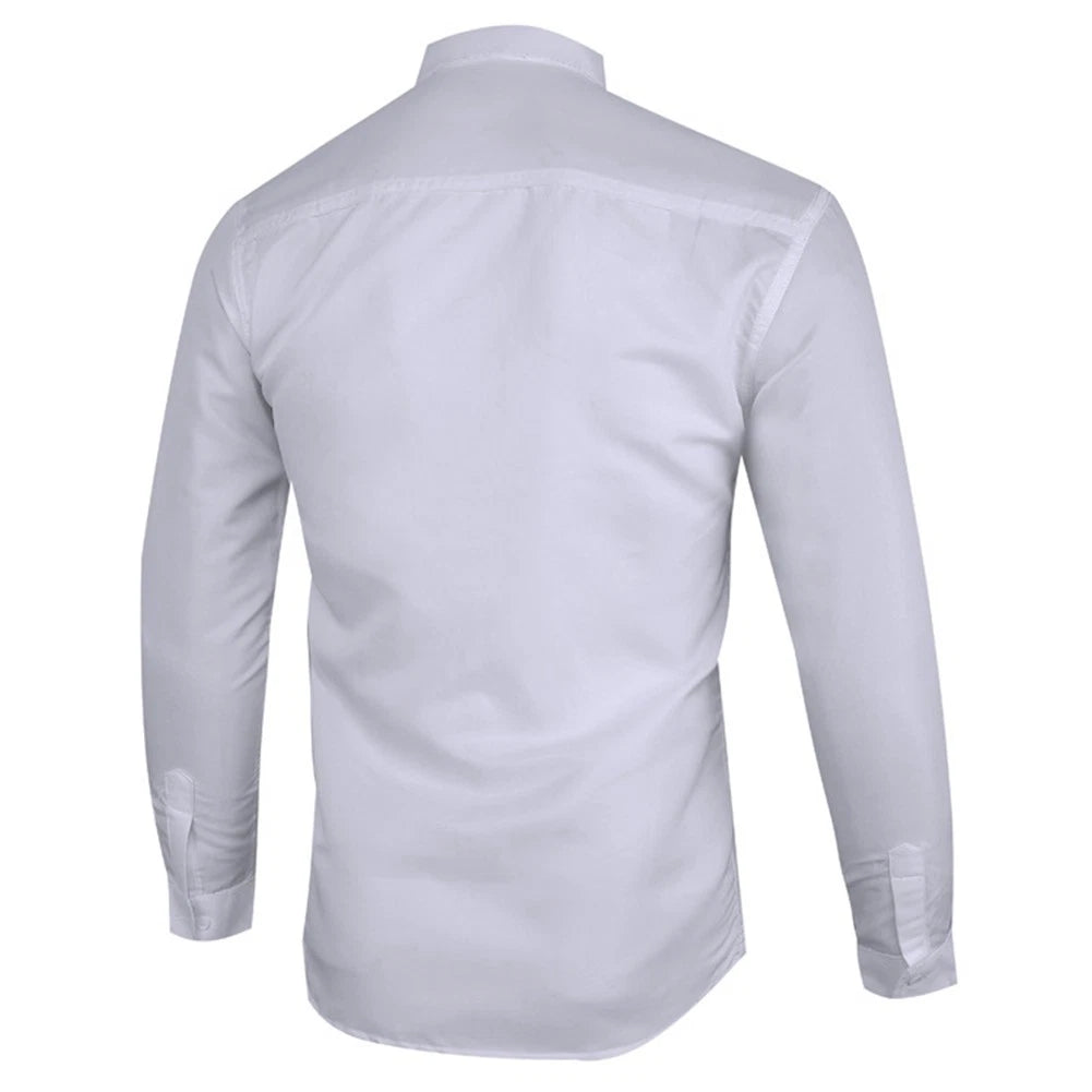 Set of 4 Slim Fit Long Sleeve Casual Shirts for Men