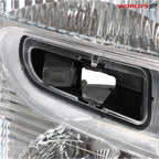 Right Headlight for Chevy Equinox (2005–2009) Halogen Chrome Housing Clear Lens