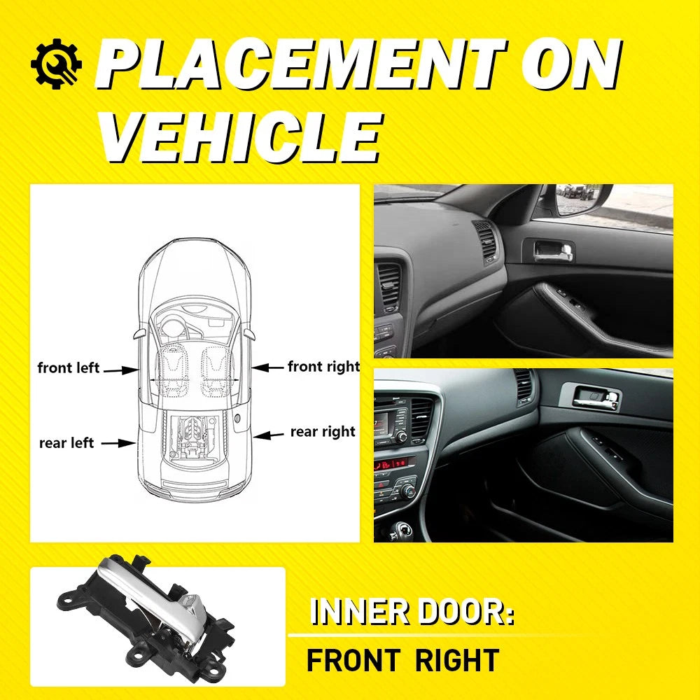 Chrome Front Inside Door Handle for Kia Optima (2011-2013)