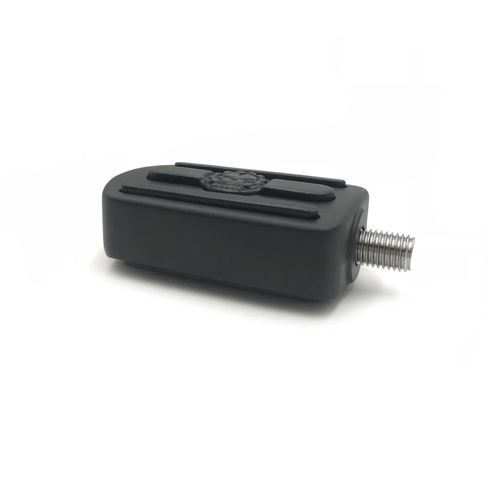 Black Skull Shifter Peg Toe Heel Rest Peg for Harley Road King Street Glide (1984–2017)