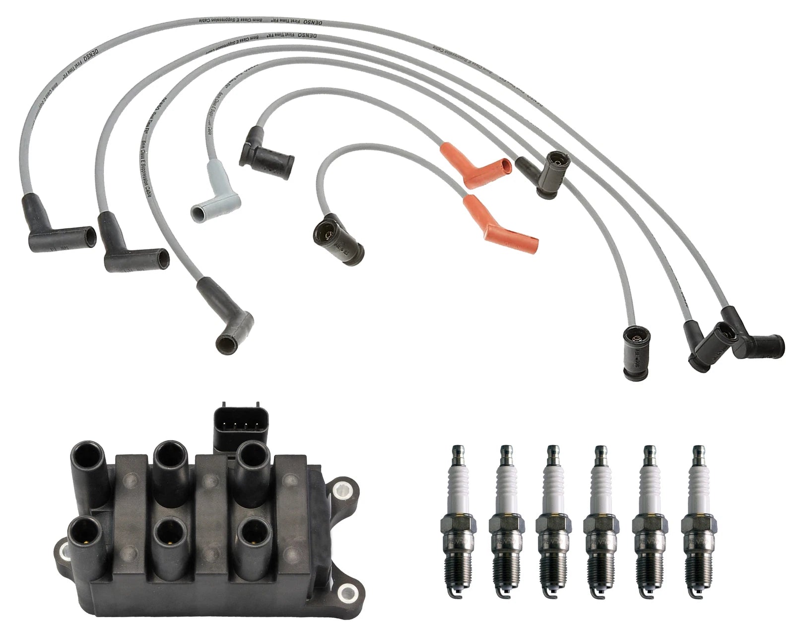Denso Ignition Coil Wire Set for Ford 3.9L 4.2L (2000–2008)
