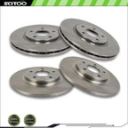Front and Rear Brake Rotors for Dodge Grand Caravan Journey Town & Country (2008–2020)