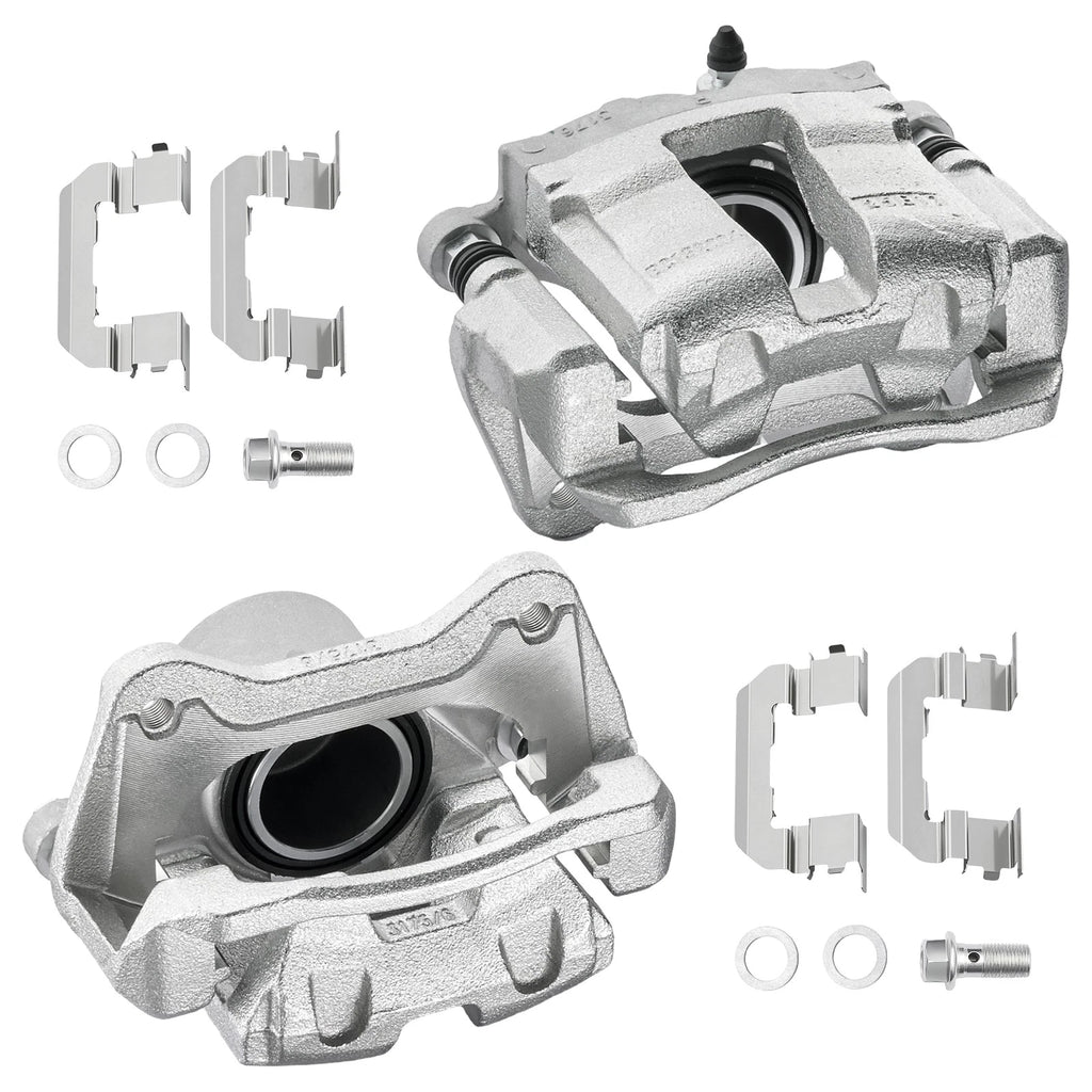 Set of 2 Front Brake Calipers with Bracket for Hyundai Sonata (2011–2015)