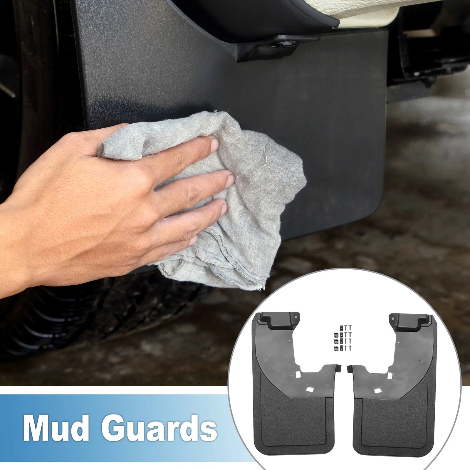 Rear Side Mud Flap Splash Guard for Ford Bronco (2021–2024)