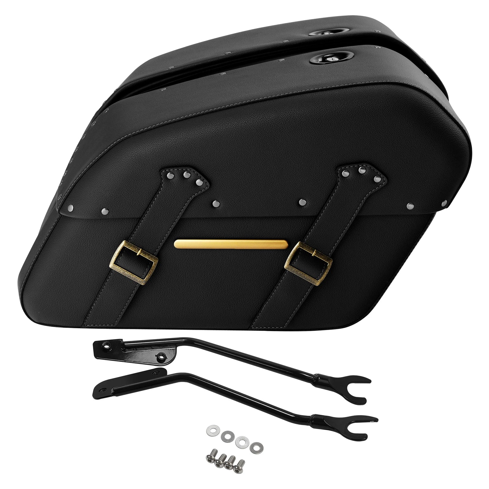 Microfiber Leather Saddlebags for Harley Fat Boy Breakout (2018–2024)