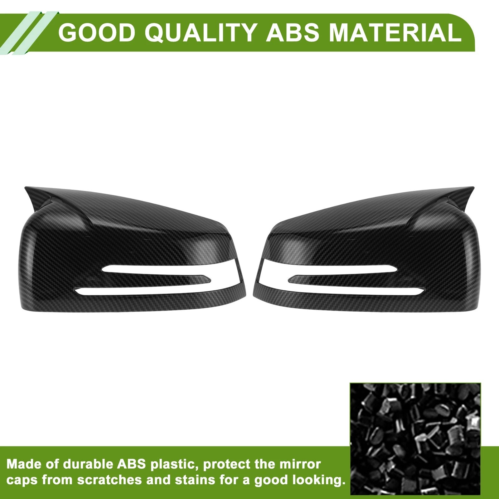 1 Pair Mirror Cover Cap for Mercedes-Benz A-Class W176 (2012–2017)