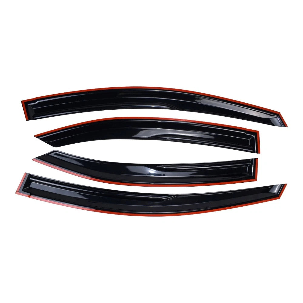 Wavy M Style Window Visors Rain Guards for Subaru WRX (2022–2025)