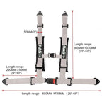 Set of 2 Racing Seat Belt Harnesses for Universal Fit
