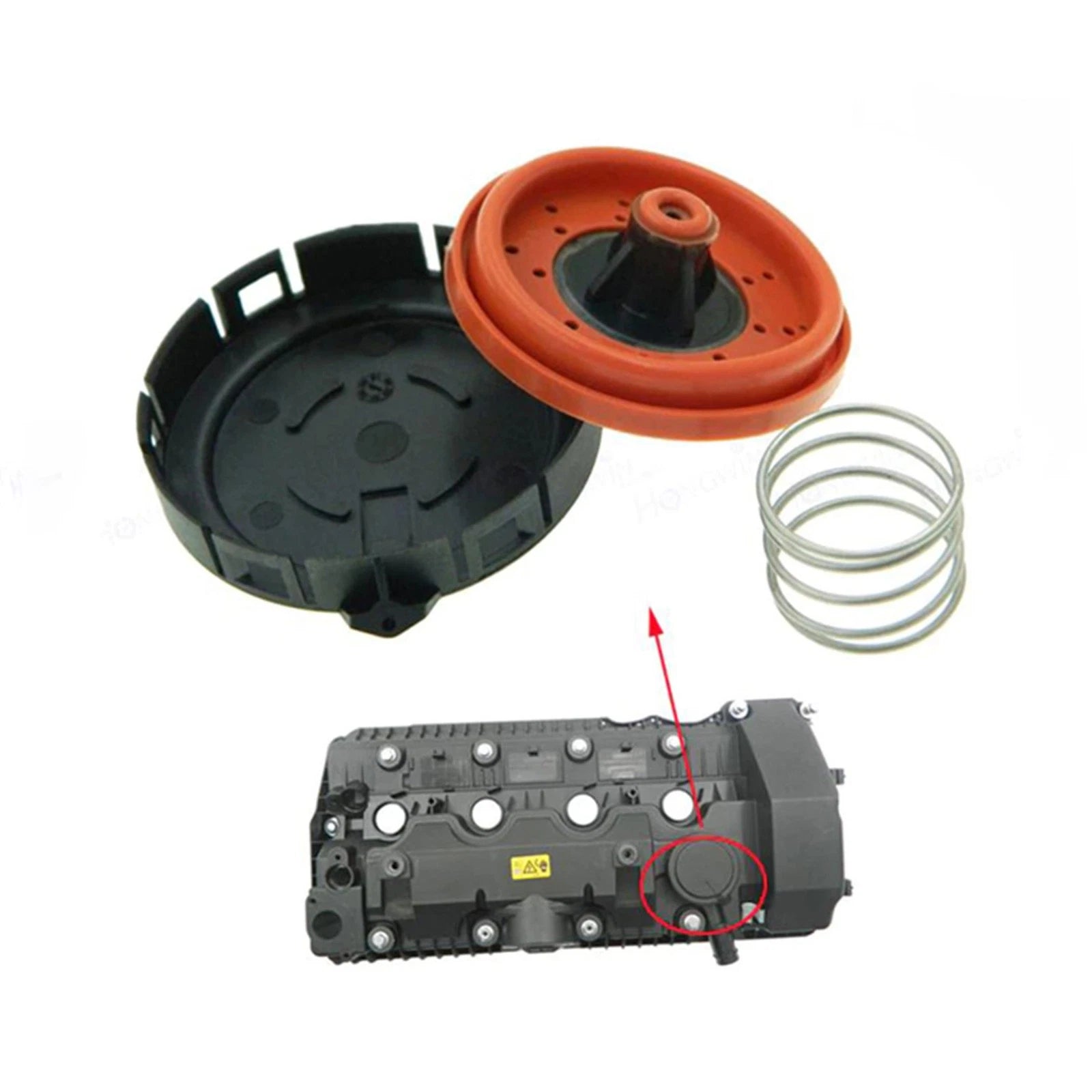 Crankcase Pressure Vent Regulating Valve Repair Kit for BMW E53 E60 E63 (2003–2010)
