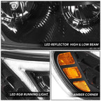 LED Reflector Headlights for Peterbilt 325/330/335/337/340/348 (1999–2020)