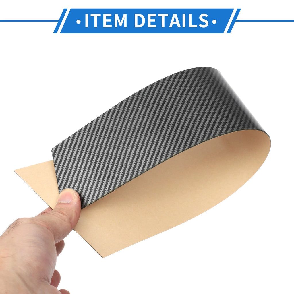 6 Pcs Door Pillar Window Trim for KIA K5 (2021–2023) Carbon Fiber Black