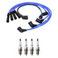 NGK 7mm Wire Set & Denso Iridium Spark Plug Kit for Mazda 626 MX-6 (1992–1997)