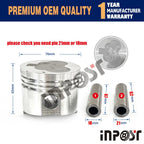 Piston & Piston Ring Set for Mitsubishi L3E (Fits 76mm)