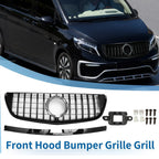 Front Upper Bumper Grille for Mercedes-Benz W447 (2016-2020) Black
